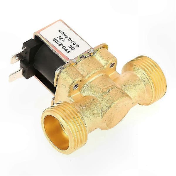 G3/4 Messing Elektrisk Magnetventil til Vand 12V DC Normalt Lukket
