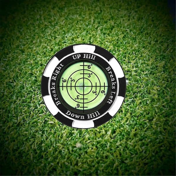 3 st Golfbollmarkör med hög precision, portabel putting green-läsare, golfmarkörklämma, green-läsning