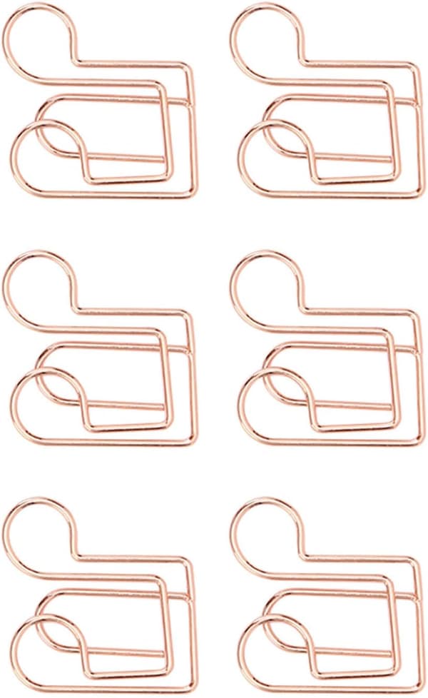 100 stk. Skriveklemmer Permfester Innovative Søte Skriveklemmer Klemmer Innovative Dokumentklemmer