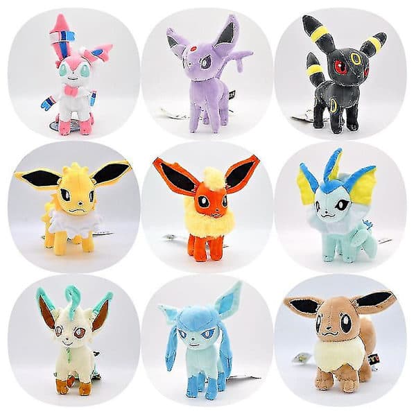 20 cm Leafeon plys - Leafeon udstoppet dyr - Eevee evolution plysdukke til F