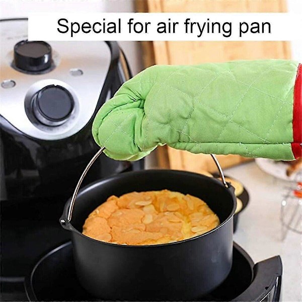 Kaktunna Airfryer Tillbehör Air Frying Pan Fryer Brödbakningskorg 7 Inch