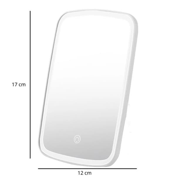 Bärbar Sminkspegel med Touchkontroll + LED-belysning