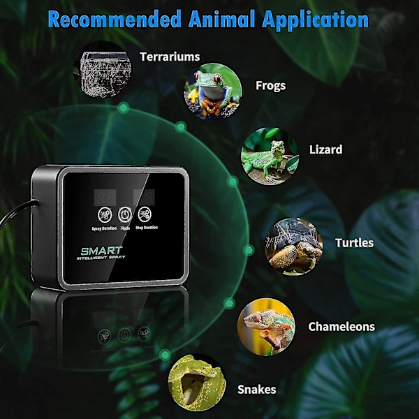 Intelligent Reptil Dimmsystem, Automatiskt Terrarium Dimmsystem, Regnskogs Dimmsystem, Bevattningssystem för Inomhusväxter