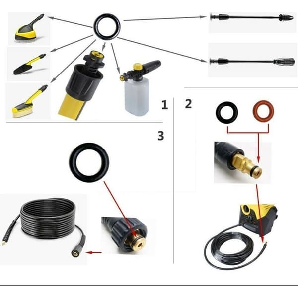 Egnet for KARCHER høytrykksvasker reservedeler 26407290