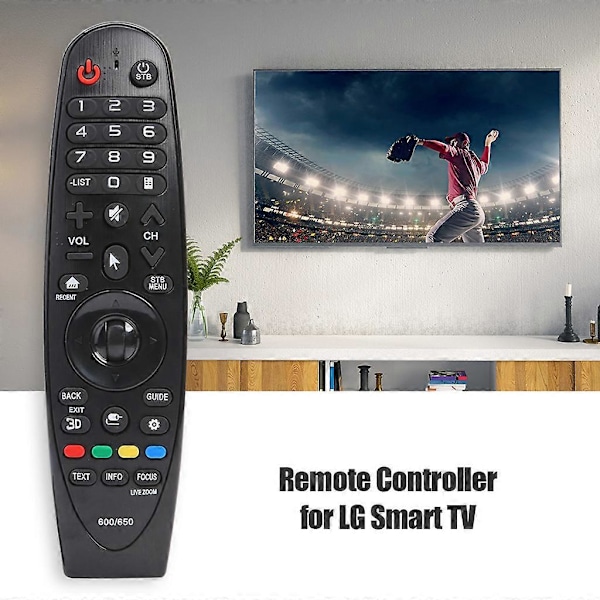 Universal erstatningsfjernkontroll for Smart TV med USB-mottaker Kompatibel -for LG- Magic Remote AN-MR600 AN-MR650 42LF652v