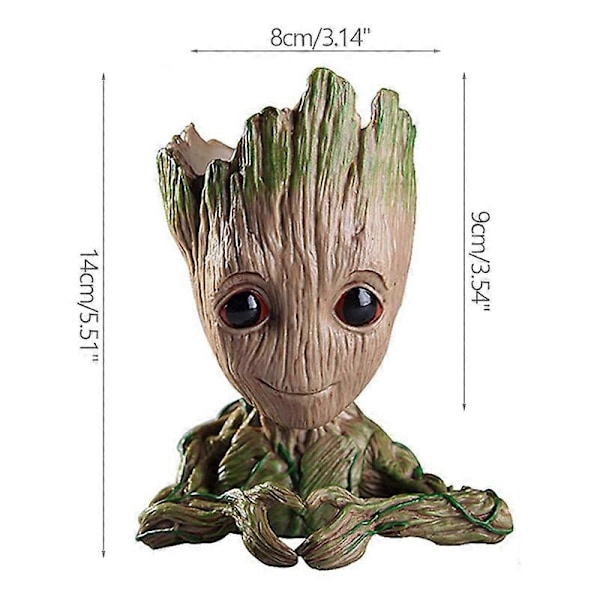 Työpöydän koriste-esine Groot kukkaruukut Koti Puutarha Ruukut Istutuslaatikot Mini Tree Man Figuriini Auton riipus Lasten lahjat 2