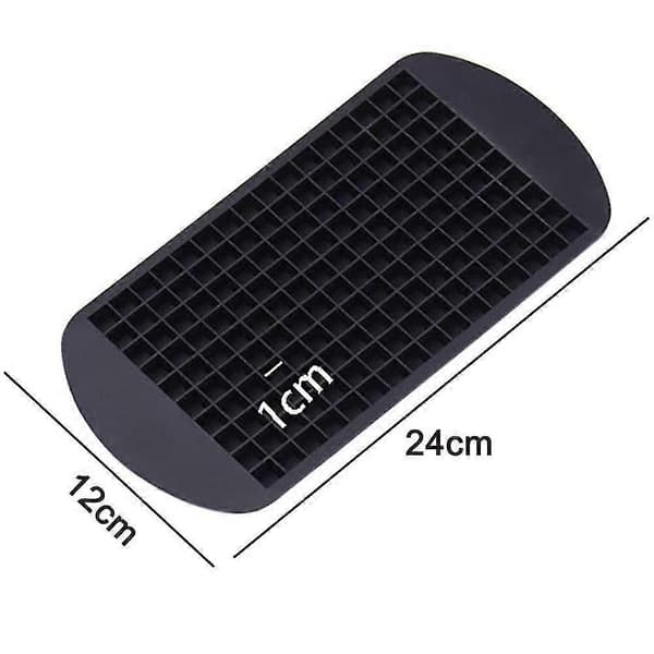 Silikon Mini Isbitbrett, 160 Små Isbitformer Black