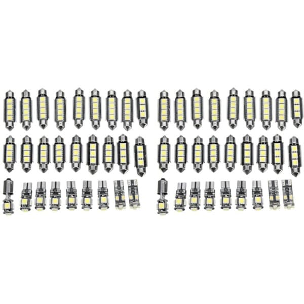 54 kpl valkoisia LED-valoja autoon - E-sarja W211 2002-2008