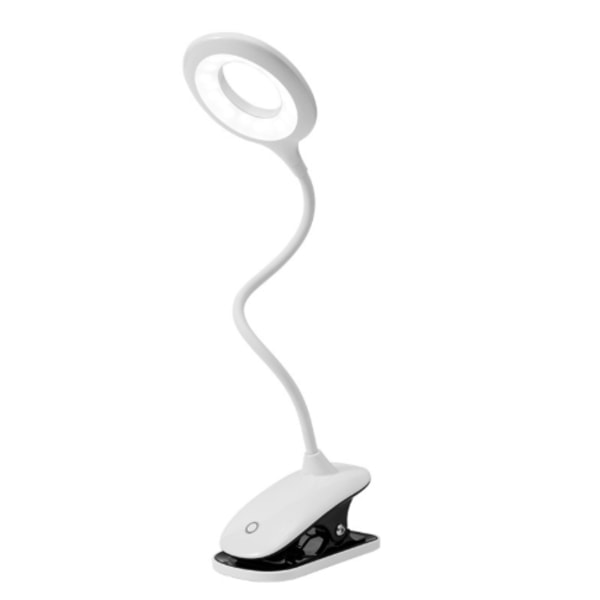 LED skrivebordslampe, øyevennlig klipslampe, klipslamper, leselamper White