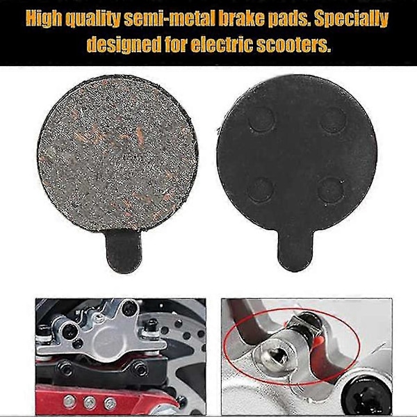 16 stk. bremseklosser, semi-metall bremseskive rotor kloss for 10-tommers elektrisk scooter - meini