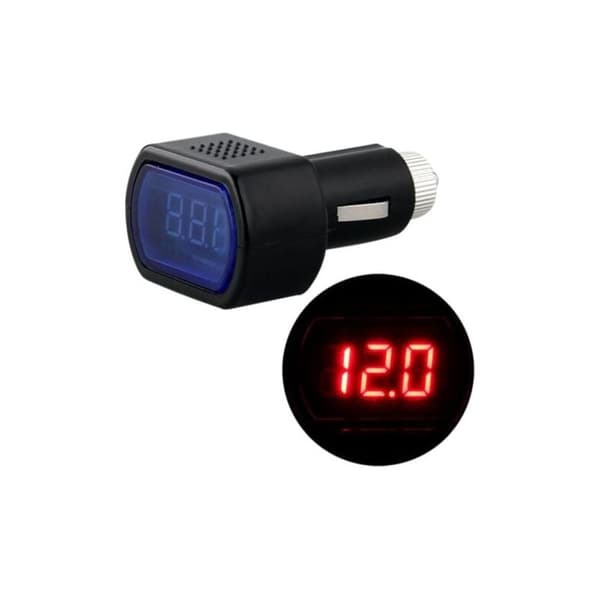 Minibil voltmeter/digital display bilspændingstester/mini batterimonitor