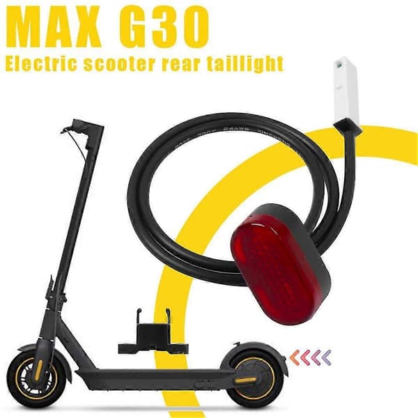 Bakskjerm baklys for Ninebot Max G30 elektrisk sparkesykkel bak LED-lys varsellampe
