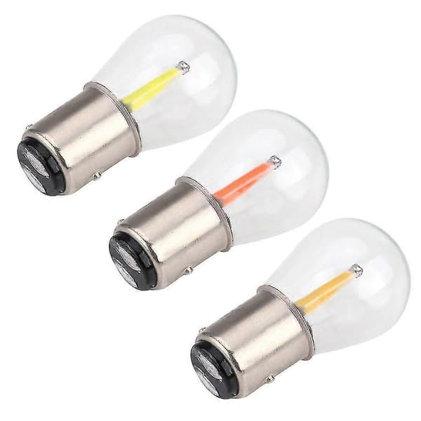 BAY15D 1157 12V LED Bil Brems Reversering Blinklys Super Lys Pære Red