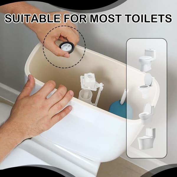 2 stk. ventilmembranpakninger, membraner til svømmerventil, nem reparation af toiletskyl, svømmerventiler, kvalitetsgummimateriale