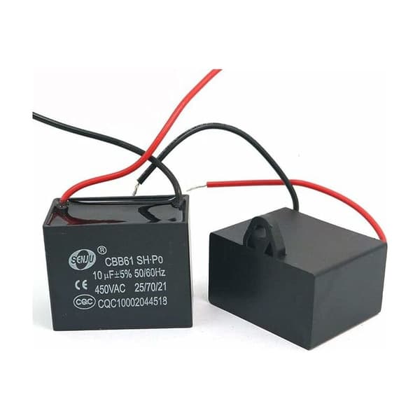 Stk CBB61 450V AC 50/60Hz Blæsermotor Strøm Kondensator 10uF
