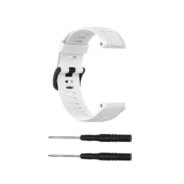 22 mm udskiftningsurrem kompatibel med Garmin Forerunner 945 935 Fenix 6 Quatix 5 White