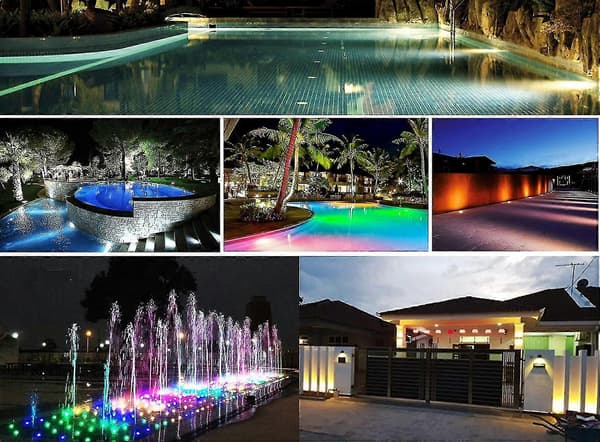Undervands LED Pool Lys, 3w 12v-24v Dc Ip68 Vandtæt Rustfrit Stål Lys Til Nedgravede Pools, Damme, Springvand, Trin