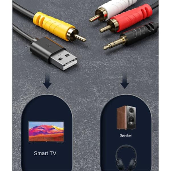 Digital til Analog Omformer SPDIF Optisk Digital Toslink til Analog Stereo Lyd RCA Lydadapter med Optisk Kabel