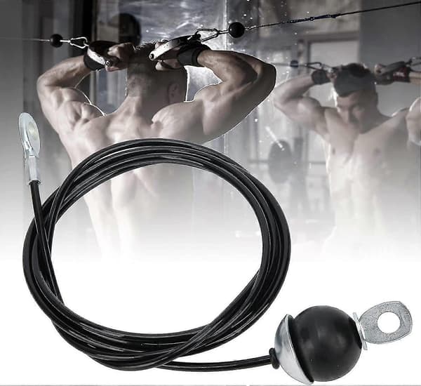 Fitness Træk Kabel, Gym Kabel Wire Reb Fitness Træk Kabel Stål Wire Reb 2m 2M
