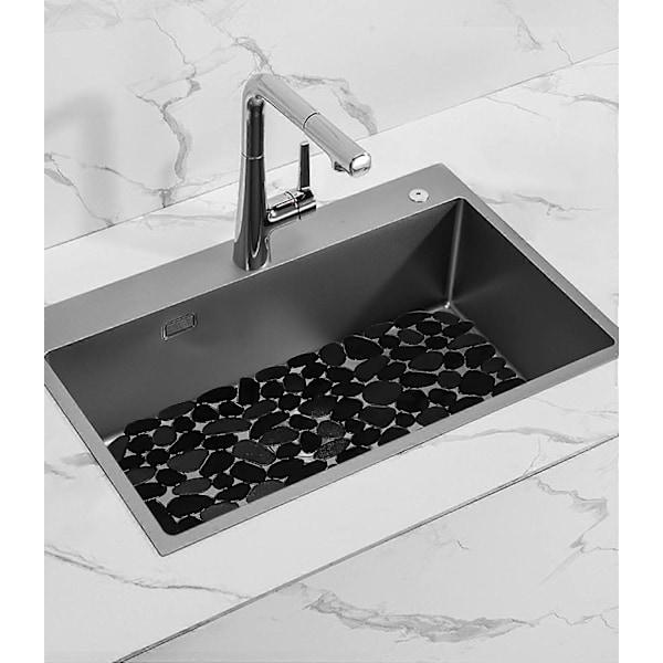 Diskho Matta, Set med 2 PVC Diskho Skydd, 40x30cm, Pebble Formad Matta för Diskho Botten