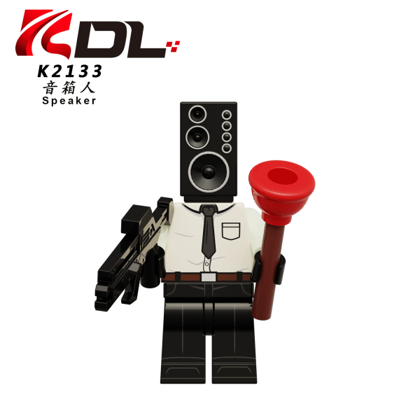 KDL818 toalett man serie ljud man tv man monitor man monterade byggblock leksaker