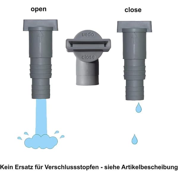 2-delad Intex Poolventilkoppling, 32/38mm Poolavstängningsventilset, PVC-slang 32mm, Poolunderhållstillbehör