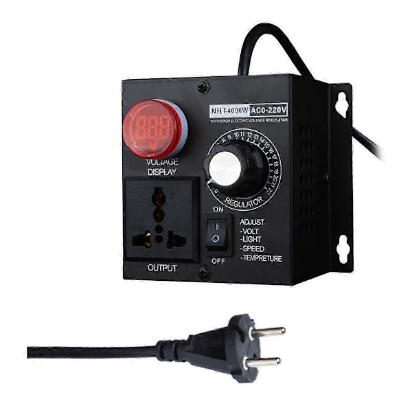 AC Motor Hastighetskontroller 120V, Variabel Hastighetskontroller Viftehastighetskontroller, Motor Variabel Volta