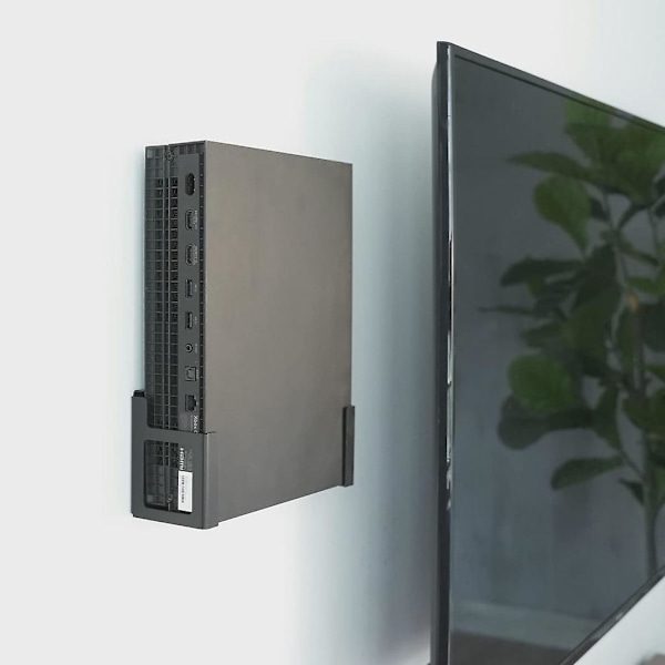 Väggfäste för XB One X Spelkonsol Vertikal Metall Väggdisplay Hylla