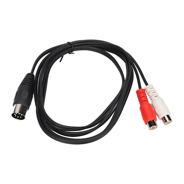 DIN 7PIN uros - 2RCA naaras -kaapeli, puhdas kuparijohdinydin, äänisovitin, 1,5 m