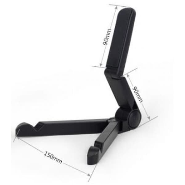 Justerbar tabletstander til skrivebord, bærbar tabletholder til iPad, Samsung Galaxy og Kindle Fire-tablets, telefonholder til skrivebord til iPhone 16, 14