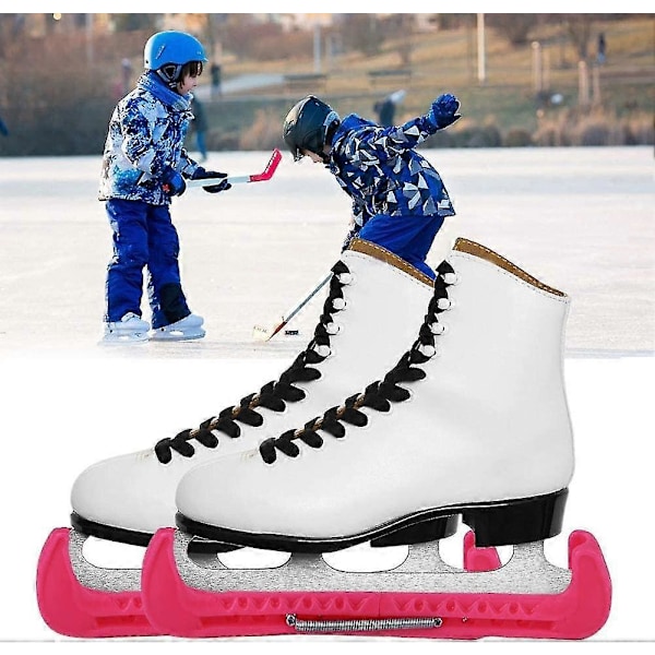 2 stk. Ishockeybeskyttere, Ishockeybeskyttere for skøyteblad Figur Plastbeskytter Justerbar - xinhan Green
