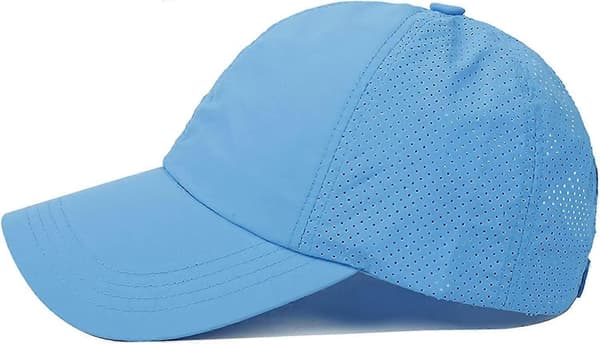Basebollkeps med hästsvanshål Blue