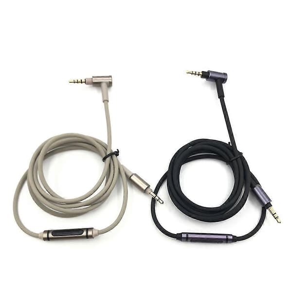 Erstatningskabel Aux-lydkabel for Sony MDR-1A MDR-1ABT MDR-1ADAC MDR-1AM2 Black With microphone