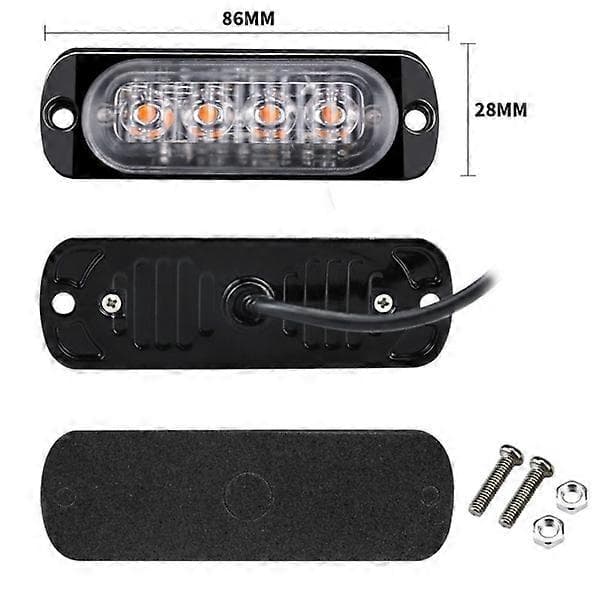 4 kpl Strobe vilkkuva varoitusvalo Night Light