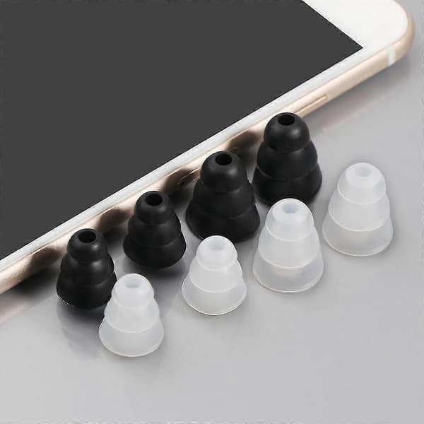 Ørepropper for Shure E3c E3g Erstatning Øretelefoner Ørepropper Øreplugg Black