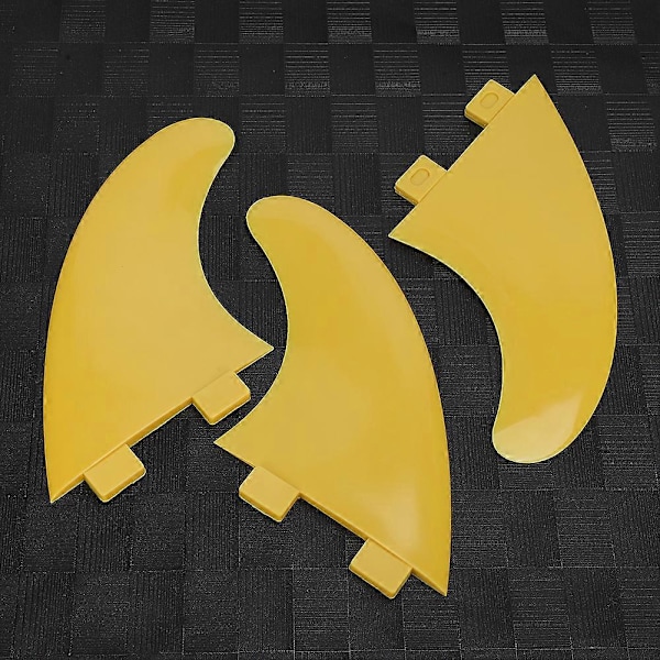 3kpl FCS G5 Surfboard Tail Fin Vasen Keskiosa Oikea Surffausvarusteet Longboard Shortboardille Yellow