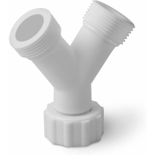 Dobbel Y-kobling - Universalsplitter - 2-veis - For tilførselsslange til vaskemaskin/oppvaskmaskin
