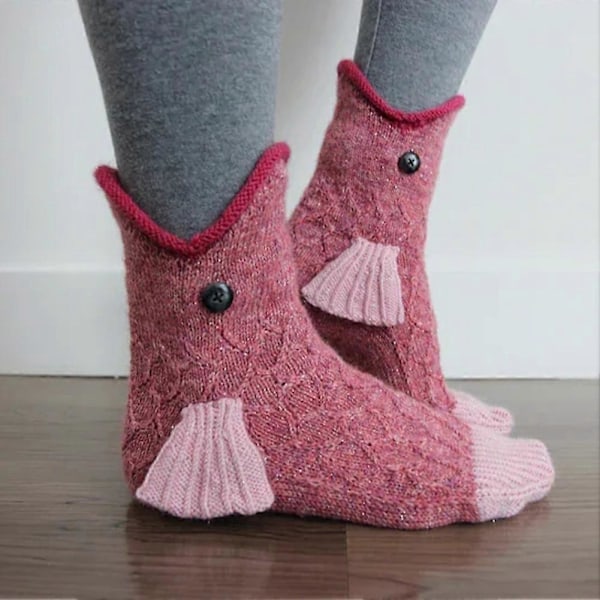 Julstickade Krokodilsockor Djursockor Unisex Nyhet Vinter Varm Gåva crocodile