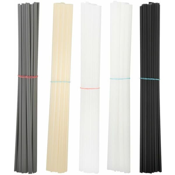100 stycken ABS/PP/PVC/PE plastsvetsstavar för bilstötfångare, plastsvetsare/varmluftspistol