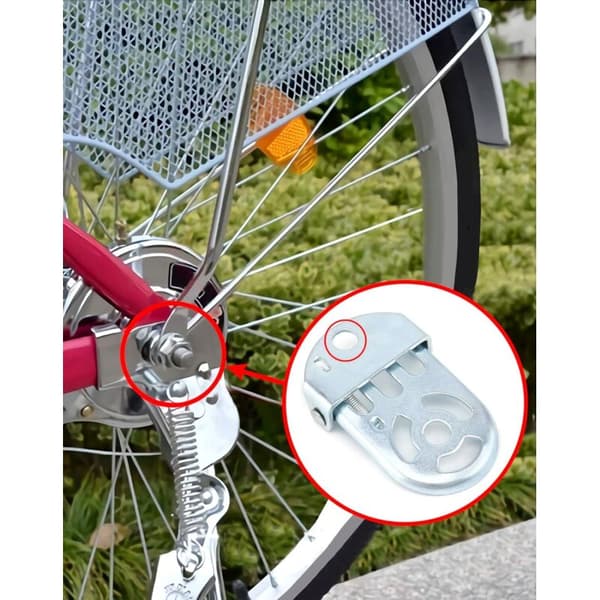1 par cykelfodstøtter, robuste bagpedaler til universelle cykler