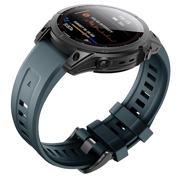 20 mm silikoninen kellon ranneke, vaihto ranneke, vedenpitävä, hienkestävä ranneke Garmin fenix 7S/6S/6S Pro/5S/5S plus -kelloon Gray