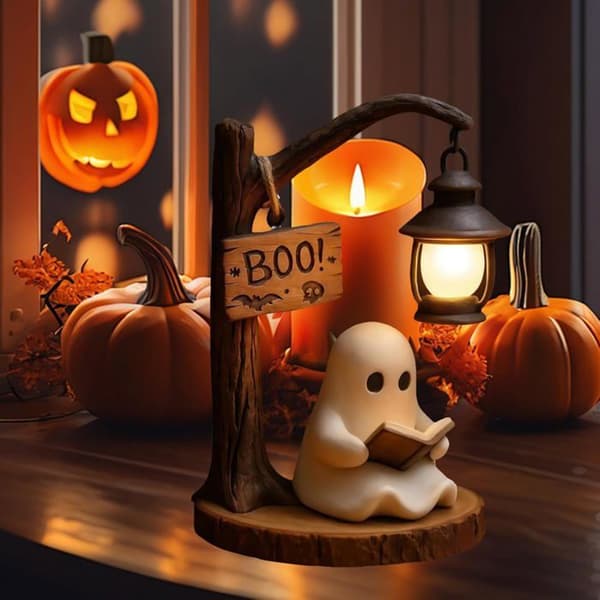 3D LED-natlamper til Halloween, dekorative Halloween-lys, velegnet til karnevaler, temafester, Halloween.