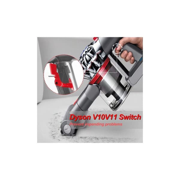 2 st strömbrytare för Dyson V10 V11 Kraftfull avtryckarknapp Ersättningsbrytardelar för Dyson V11 V10 Röd