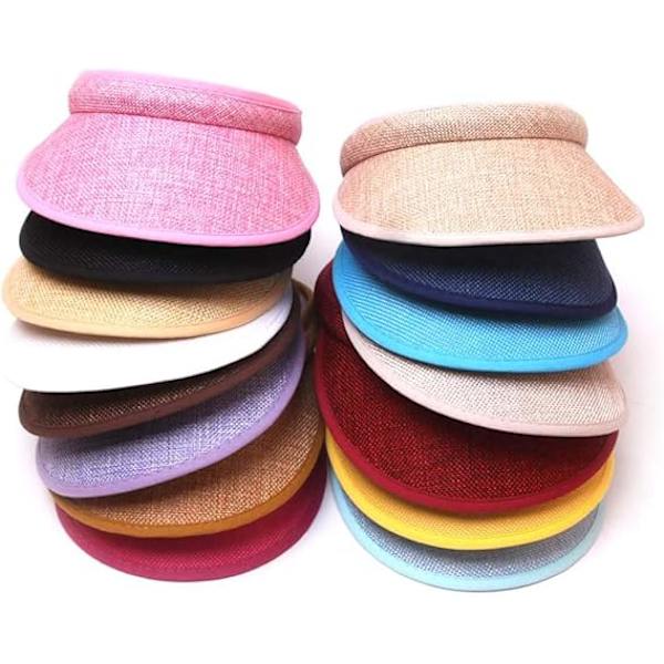 Unisex-visiiri, tennislippis, golflakki, ulkoiluun sopiva aurinkohattu pyöräilyyn, kalastukseen, juoksuun, lenkkeilyyn ja muihin urheilulajeihin Beige