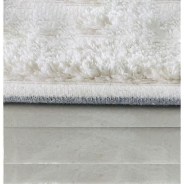 Soveværelsestæppe 40x120cm Ovalt Kashmir-imitationstæppe TPR Skridsikkert Sengetæppe