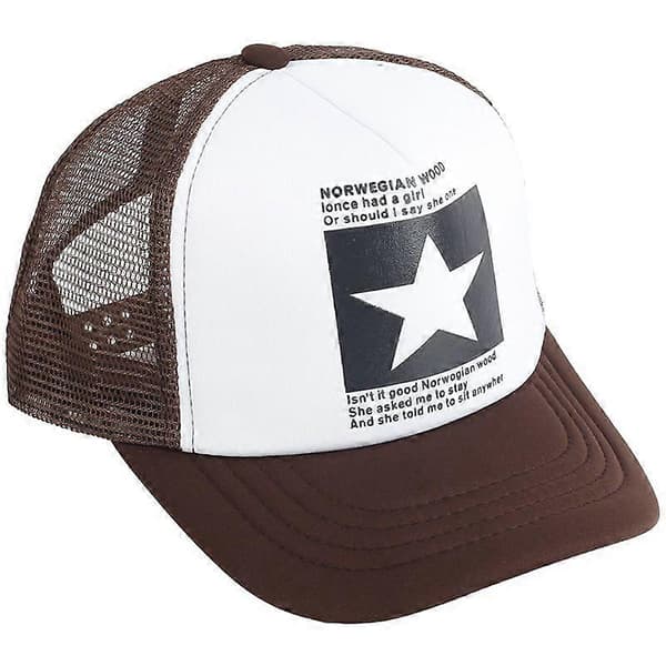 Pentagram baseballcaps voksen hip hop flat brem baseballcaps