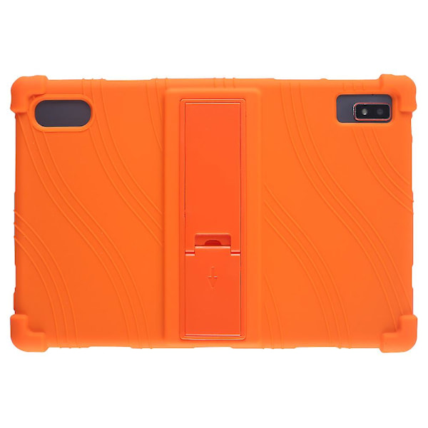 Tablet-fodral för Blackview Tab 12 Stöttåligt Silikon+PC Skyddsfodral med Ställ Orange