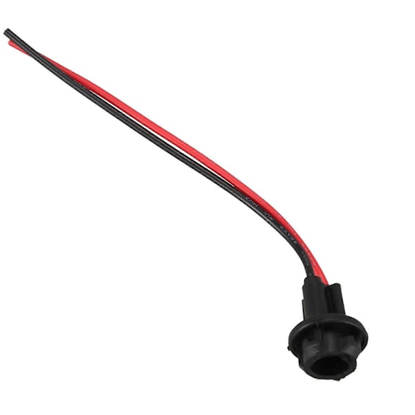 10x T10 W5W 168 194 Lamphållare Sockel glasbas lampsockel DIY, Svart