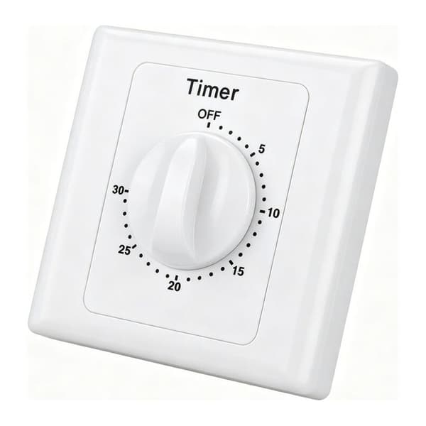 Analog innfelt tidtaker med 30-minutters daglig program