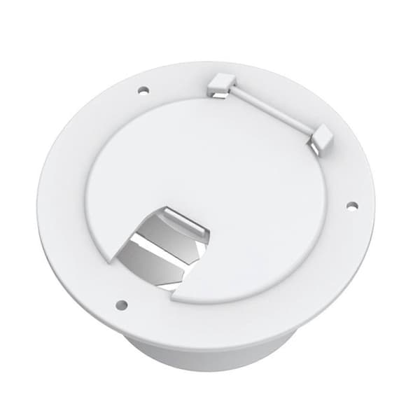 Husbil Släpvagn Motorhome Strömkabel Skydd För Lucka Lock Rund 5.2 I -Sy White